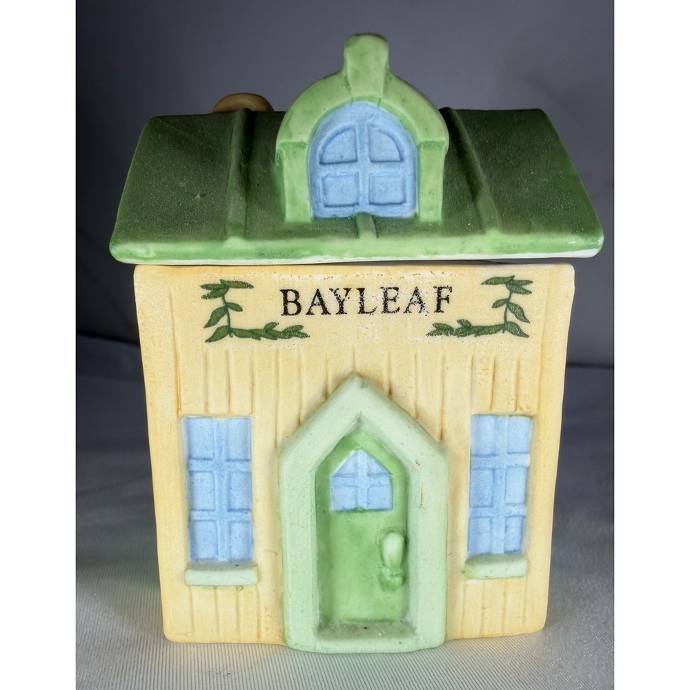 Vtg Spice Jar BAYLEAF Country Kitchen Collection 1994 NIB House Cottage Core